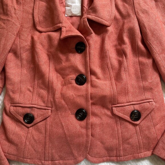 NWT Talbots Buttoned Salmon Blazer - Picture 2 of 6